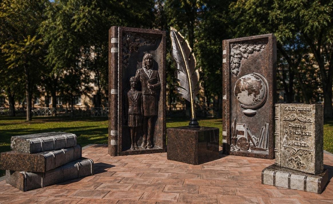Скульптурную композицию «Первая учительница» открыли в Невинномысске